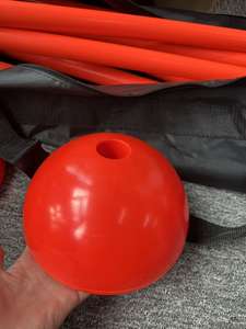 เสาธงมุมสนามฟุตบอล บาสเกตบอล วอลเลย์บอล <span class=keywords><strong>ทำ</strong></span>จาก PVC สีแดง ขนาด 1.5 <span class=keywords><strong>ม</strong></span>. พกพาสะดวกสำหรับผู้ใหญ่ ใช้สำหรับการสอบเข้า การวิ่งแข่งขัน - Product Image 3