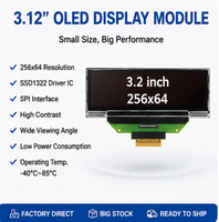 Module d'affichage OLED 3,12 pouces 256x64 SSD1322 Interface SPI Écran OLED monochrome blanc pour équipement industriel