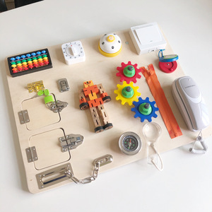 Tablero de madera para actividades de niños, juguete para bebés, tablero de dibujo sensorial de madera, juguetes educativos de aprendizaje Montessori para niños pequeños - Product Image 5