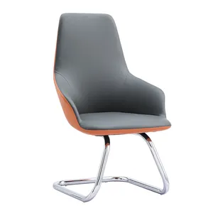 Hot Sale Leather Office Chair Pu Chair Sofa Style Office High Density Moulded Foam Sofa Chair Office