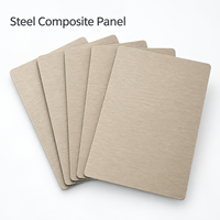 Panneau composite en acier plaqué érable 4 mm pour revêtement de portes de meubles