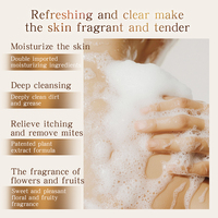 Gel Douche Rafraîchissant aux Pétales de Rose et de Jasmin avec Huile Essentielle, Nettoyage en Profondeur Apaisant – Offre Spéciale