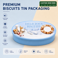 Boîte en métal ronde personnalisée pour biscuits et gâteaux, avec couvercle hermétique, qualité alimentaire, OEM ODM, vente en gros, taille et couleur personnalisées