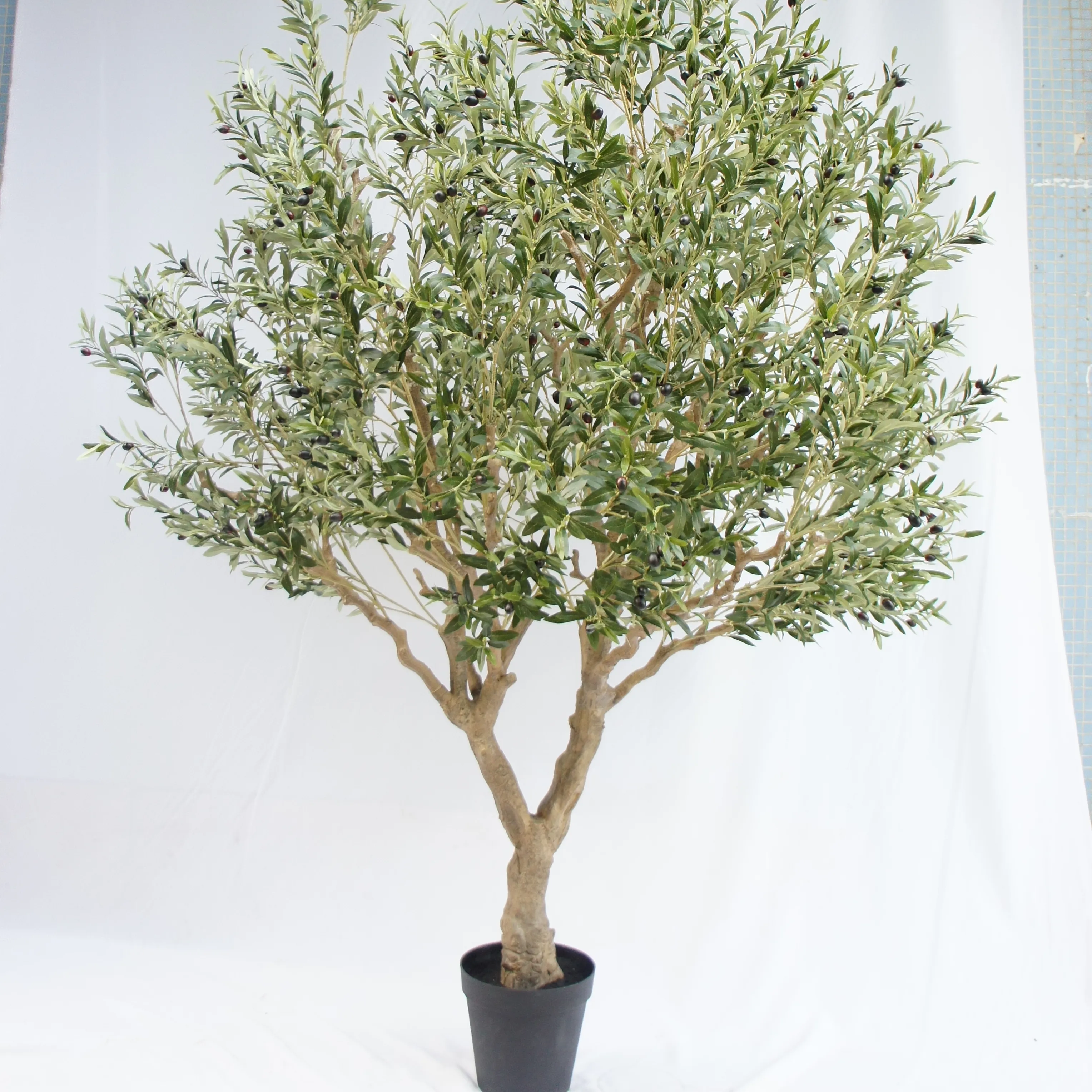 Indoor And Outdoor Decor Large Artificial Olive Tree Bonsai Plants 250cm Olive Tree For Garden Shop Decoration