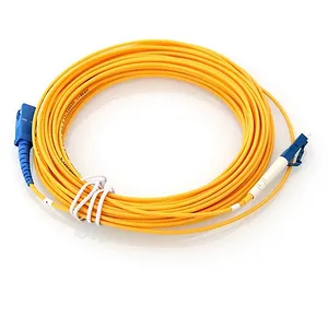 Lc Duplex Patch Cord 3.0mm Cable Diameter SM MM Simplex Duplex SC FC LC ST APC UPC Fiber Optic Patch Cord