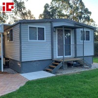 Maison conteneur pliable extensible de luxe, mobile, conforme aux normes australiennes, kit de maison pliable, appartement pour grand-mère, mini-maisons de 20 pieds avec véranda