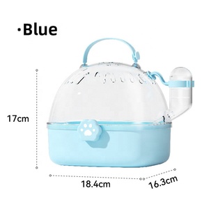 Petit transporteur multifonction pour animaux de compagnie avec distributeur d'eau, maison transparente pour animaux de compagnie, <span class=keywords><strong>cage</strong></span> pour <span class=keywords><strong>hamster</strong></span> pour petits animaux - Product Image 6