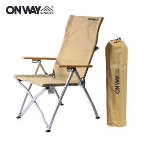 OnwaySports Outdoor <span class=keywords><strong>Chaise</strong></span> pliante à haut dossier <span class=keywords><strong>Chaise</strong></span> <span class=keywords><strong>longue</strong></span> réglable en hauteur Camping Portable Cadre en aluminium - Product Image 2