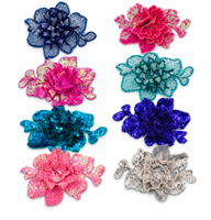 Patch personnalisé en sequins, broderie intégrale de sequins, badge décoratif, logo en forme de patch pour accessoires vestimentaires de mode