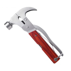 Outil multifonction d'urgence <span class=keywords><strong>pour</strong></span> l'extérieur avec manche en acier inoxydable et en bois, <span class=keywords><strong>marteau</strong></span> de toiture <span class=keywords><strong>pour</strong></span> kit de survie OEM - Product Image 2