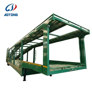 Semi-remorque <span class=keywords><strong>porte</strong></span>-voitures en acier AOTONG 8/10 unités 40T avec train de roulement Jost à double vitesse, pneus 11.00R20 et freinage à double conduite - Product Image 4