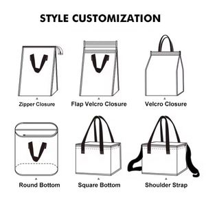 Sac isotherme personnalisé grande capacité avec logo, réutilisable, pour pique-nique, camping, courses - Product Image 5