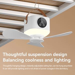 Silent Night Cooling Sleep Mode 7200Mah Portable Ceiling Fan With <b>Light</b> and Mosquito Box Safe for Mother Infant Dorm - Product Image 4