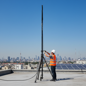 Pértiga telescópica de fibra de carbono de 8m, 9m, 12m, 13m, fabricada en China - Product Image 6