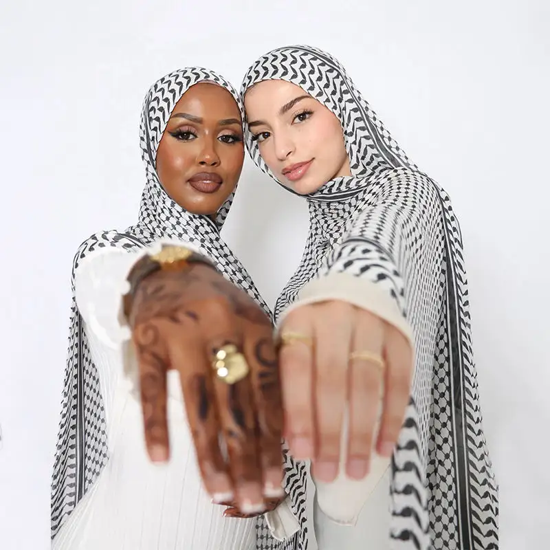 Islamic clothing custom muslim women hijab wholesale print hijab femme premium jersey hijab