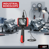 Endoscope industriel avec objectif de 3,9 mm, câble de 2 m, écran HD de 5 pouces, 360° °   Caméra endoscopique articulée 720P IP67 étanche