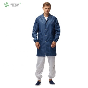 H-1104 unisexe antistatique ESDD pardessus salle blanche travail Polyester Smock unisexe vêtements de sécurité - Product Image 4