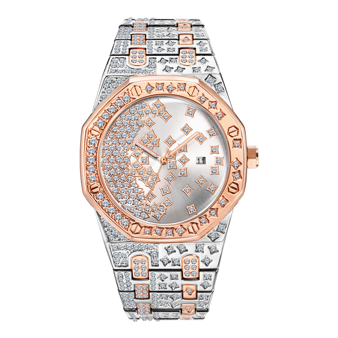 Silver+Rose gold