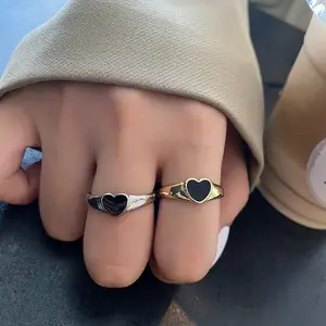Mode Paar Liebes ringe Persönlichkeit Verstellbarer Ring Temperament Neues Design Ringe Silbers chmuck