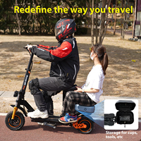 Patinete Eléctrico para Adultos, Motor de 1600W con Autonomía de hasta 50 Millas y Velocidad Máxima de 40 MPH, Patinete Eléctrico Plegable Todoterreno de 10 Pulgadas con Asiento Desmontable