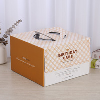 Boîte d'emballage pour gâteaux en carton avec fenêtre transparente, boîte portable pour muffins, mousses, pâtisseries, boîtes en papier blanc, emballage cadeau, boîte en papier couché