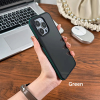 Housse de protection antichoc en silicone mat transparent pour iPhone 15 Pro Max pour SAMSUMG S24 Ultra