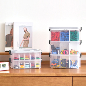 Caja de Almacenamiento BLOCK, Organizador Modular Apilable de Plástico para Juguetes de Niños, Mini Cajón, Caja de Clasificación de Piezas Pequeñas, Organizador de Escritorio - Product Image 5