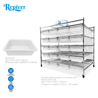 Rack pour animaux en fer massif personnalisé avec plateau en plastique, fermeture à bouton-pression, emballage en boîte écologique - Marque Repteer