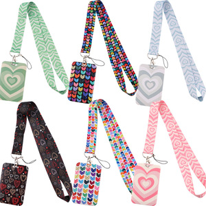 Pink Love Neck Strap Lanyard Key ID Card Mobile Phone Strap USB Badge Holder DIY Promotional Product
