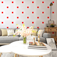 Autocollant mural mousse papier peint mural 3d stickers muraux décor à la maison auto-adhésif