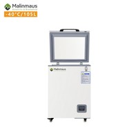 Congélateur de laboratoire médical Malinmaus -40°C pour vaccins et réactifs, 105L, à refroidissement direct et contrôleur microprocesseur
