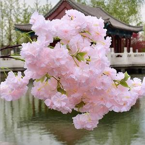 Nouvelles branches de <span class=keywords><strong>cerisier</strong></span> artificielles en soie à longue tige, fleurs de <span class=keywords><strong>cerisier</strong></span> japonaises pour la décoration - Product Image 2