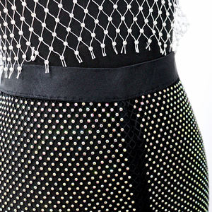 Pantalones transparentes de verano para fiesta, Vaqueros brillantes de rejilla de cristal - Product Image 4