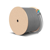 Câble Ethernet CAT6A SFTP 10G 300m Boîte-23AWG Cuivre sans oxygène Gaine LSZH Gris 8 conducteurs pour POE/Centre de données