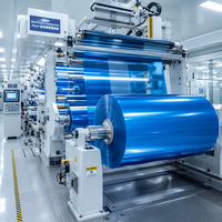Film de protection en PET fluoré bleu personnalisé Tensfilm 25-188µm pour FPC, batteries EV et joints en silicone