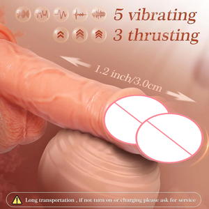 Best-selling Realistic Silicone Large Dildo with <strong>Rubber</strong> Large Ejaculator, Automatic Anal and Vaginal Thrusting Dildo for Women - Product Image 3