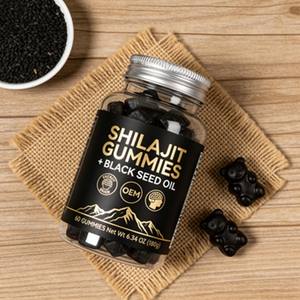Gummies de Shilajit Noir à Marque Blanche OEM – Pur Boost d'Énergie de l'Himalaya, Antioxydant, Beauté et Vitalité pour Adultes – 60 Comprimés - Product Image 5