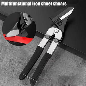 Tijeras Industriales de Aviación de 10 Pulgadas con Mango de Cerámica, Borde Dentado de Acero Inoxidable y Bloqueo de Seguridad para Cortar Alambres Metálicos - Product Image 6