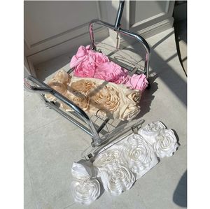 Coshe Alice Modern Summer Woven Collarless Top with Floral Embellished Off-Shoulder Breathable Skinny Fit Romantic Made Vietnam - Product Image 5