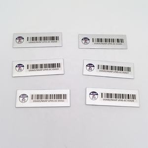 Etiqueta de <span class=keywords><strong>Seguimiento</strong></span> de Activos de Aluminio Personalizada con Código de Barras o Código QR, Impresión de Etiqueta con Código de Barras - Product Image 5