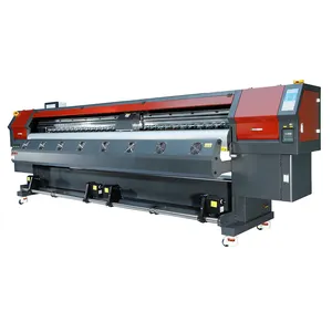 Fabricante de china Konica 512i cabeza digital de inyección de tinta impresoras flex máquina de impresión de 3,2 m impresora eco solvente los precios en guangzhou