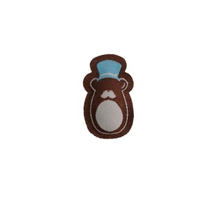 Etiquetas de Algodón Tejido para Ropa Buchang, con Diseño de Dibujos Animados, Patrón de Doble Cara, Etiquetas Rellenas de Algodón para Prendas - Product Image 2
