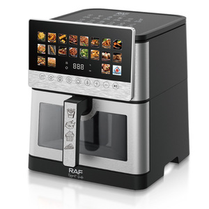 Nouvelle friteuse à air de grande capacité et multifonctionnelle, intelligente, avec affichage visuel, pour cuisson par le haut et par le bas. - Product Image 4