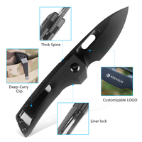 Couteau de poche pliable à ressort, acier D2 de qualité industrielle, manche G10, fabrication directe d'usine, pour le camping