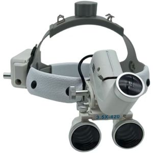 عدسة مكبرة للأسنان والفم تثبت على الرأس مع ضوء أمامي 5 واط، عدسة مكبرة للجراحة والجراحة التجميلية تثبت على الرأس - Product Image 3