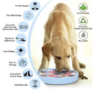 Comederos Lentos de Silicona Ecológicos No Automáticos Personalizados para Perros, Cuencos Cuadrados, Tiempo de Muestra de 3 Días - Product Image 2