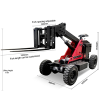 Nouveau chariot élévateur tout-terrain robuste pour système de levage de fûts hydrauliques industriels, capacité tout-terrain pour la manutention de fûts d'huile
