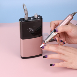 Professionnel Private Label Nail Salon Utilisation Pédicure Nouvelle Coque En Aluminium <span class=keywords><strong>65W</strong></span> DIY Nail Coreless Rechargeable Nail Drill Efile Sander - Product Image 3