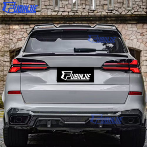 Divisor de difusor de parachoques trasero de fibra de carbono seco estilo SQ de alta calidad para <span class=keywords><strong>BMW</strong></span> <span class=keywords><strong>X5</strong></span> G05 2020 + difusor trasero de carbono seco - Product Image 3