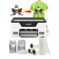 Printer DTF A3 Multiwarna 13 Inci XP600 Tinta Pigment Digital Otomatis Transfer Panas Kaos Roll-To-Roll 1 Tahun Ep-son Kecil